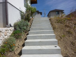 40段コンクリート階段とオリジナル木製フェンス　Vol．3