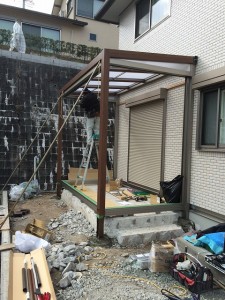 パーゴラとガーデンルームのお庭3(IN篠山市)