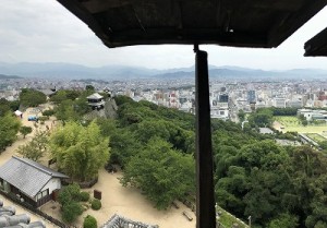 松江城から、街の景色