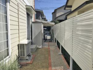 川西市の目隠しﾌｪﾝｽ